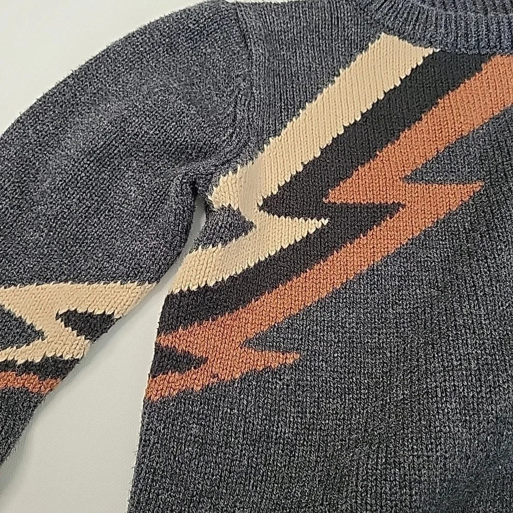 2018 GYMBOREE Baby‎ Boy Bolt Sweater Pullover Gray 18-24mo